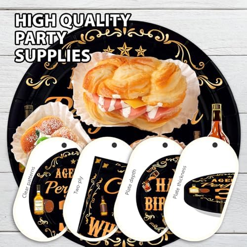 96Pcs Whiskey 30th Birthday Party Decorations, Serves 24 - Image 6