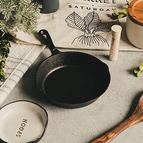 6-1/2 Inch Round Small Pre-Seasoned Cast Iron Skillet - Image 5