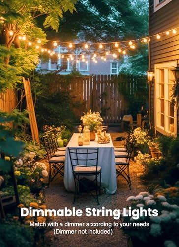 Brightown Outdoor String Lights, 30FT G40 LED IP65 Waterproof Patio Lights - Image 7
