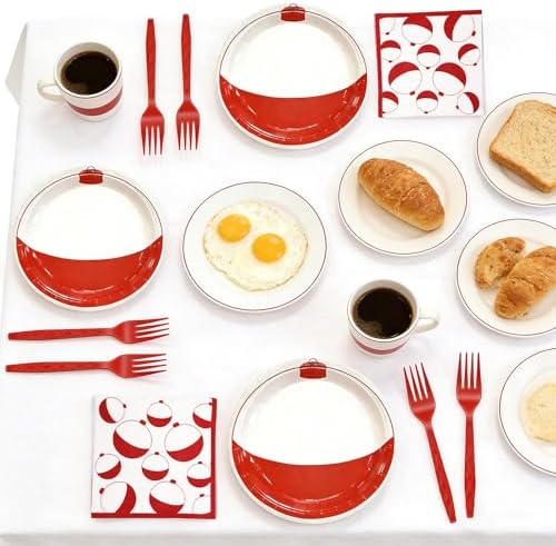 96 Pcs Gone Fishing Party Supplies,Plates Napkins & Forks for 24 Guests - Image 6