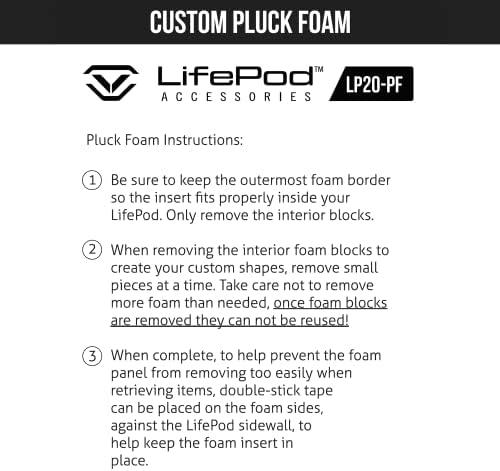 VAULTEK LifePod 20 Secure Waterproof Travel Case Rugged Electronic Lock Box Travel Organizer Portable Handgun Case with Backlit Keypad (2-Piece Pluck Foam Accessory) - Image 3