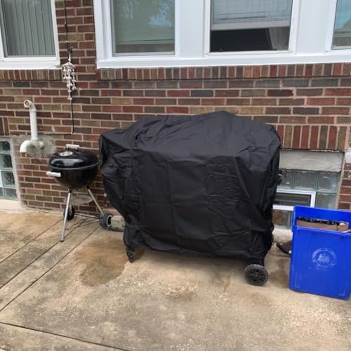 ZJYWSCH Grill Cover for Pit Boss Charcoal Pellet Combo Grill PB1230PC, PitBoss 1230PC Pellet Charcoal Combo Grill Cover Heavy Duty Waterproof for Louisiana 1200 Black Label LG1200BL - Image 7