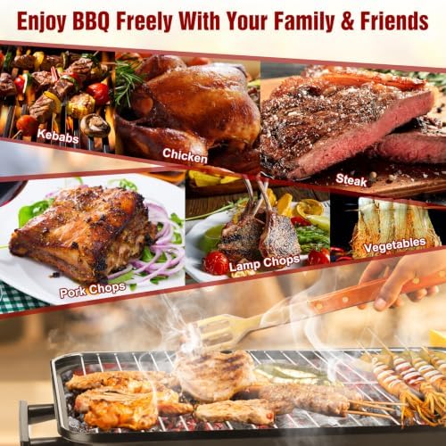 Portable Charcoal BBQ Grill, Foldable BBQ Grill - Image 3