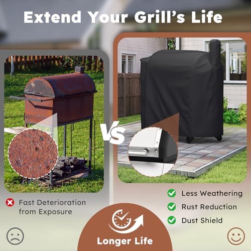 MR. COVER Grill Cover for Traeger Pro 34 & 780 Series, 600D Heavy Duty - Image 6