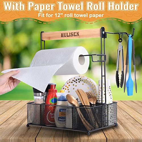 HULISEN Grill Caddy, BBQ Caddy with Paper Towel Holder - Image 5