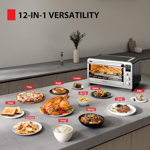 TOSHIBA ChefFry Air Fryer Toaster Oven Combo, 26.4-Quart, Stainless Steel - Image 4