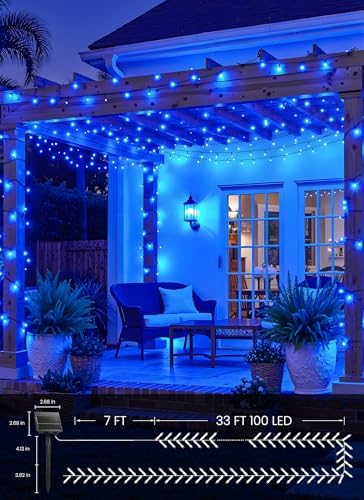 Brightown 2 Pack Solar String Lights Outdoor Waterproof, 80 FT 200 LED - Image 5