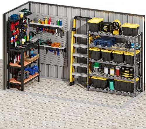 DWVO 9x4ft Large Outdoor Storage Shed with Lockable Doors & Air Vent - Image 6
