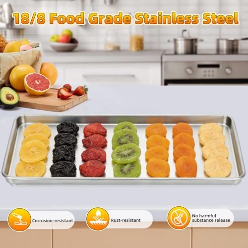Freeze Dryer Trays, Large Metal Trays(6 Pcs) - Image 3