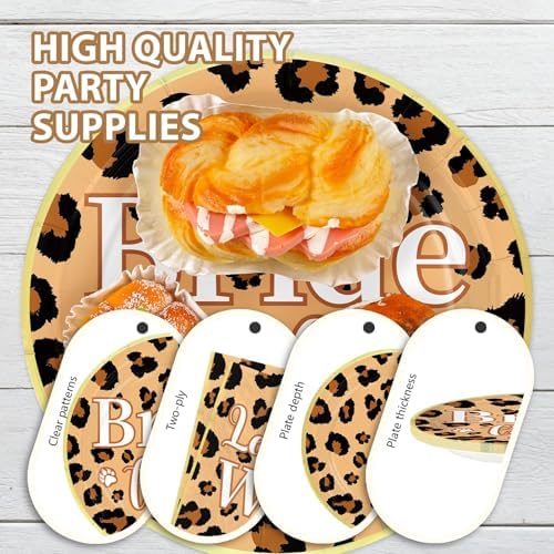 96Pcs Leopard Print Bachelorette Party Decorations, Serves 24 - Image 6