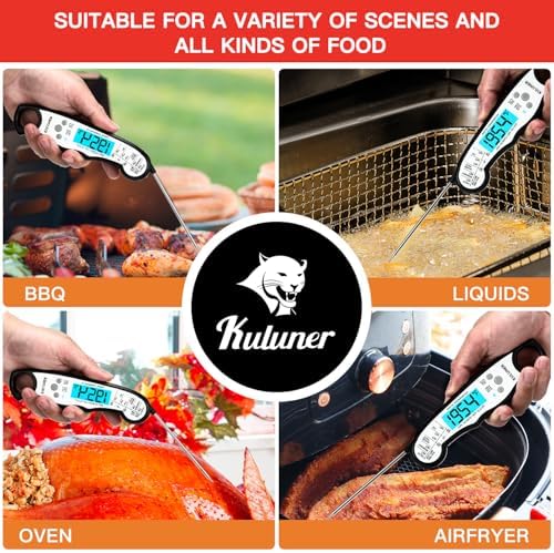 KULUNER Digital Instant Read Meat Thermometer for Cooking, Food,Grill - Image 3