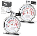 Oven Thermometer 3.23" Dial 50-500°F, NSF Food Safety Zones 2-Pack by Unknown