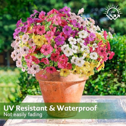 AGIRL Artificial Flowers Outdoor UV Resistant Fake Plant Garden Patio Decor - Image 5