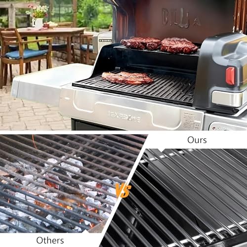 SUS304 9MM Stainless Steel Grill Grates for Ninja FlexFlame PG300 Series,XSKGRILLGRATE Upgrades Premium Grill Grates Durable,Easy to Clean,Heat Retaining,Upgrade for FlexFlame Grill Accessory,Set of 2 - Image 7