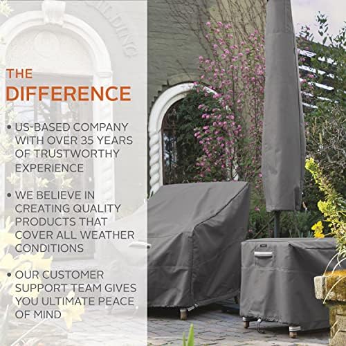 Classic Accessories Ravenna Water-Resistant 45.5 Inch Patio Cushion and Cover Storage Bag, Patio Furniture Covers - Image 2