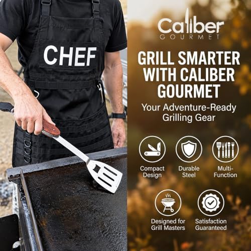 5-in-1 Multi Tool BBQ Barbecue Grill Accessories, Tools Set Kit, Camping Accessories, Grilling Parties, Detachable, Includes Brush, Spatula, Fork, Bottle Opener, Wine Corkscrew - Image 5