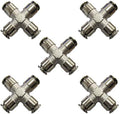 Misting Fittings (Push lock 4 way cross Union- 3/8 Inch fitting)-Pack of 5 by Mistcooling