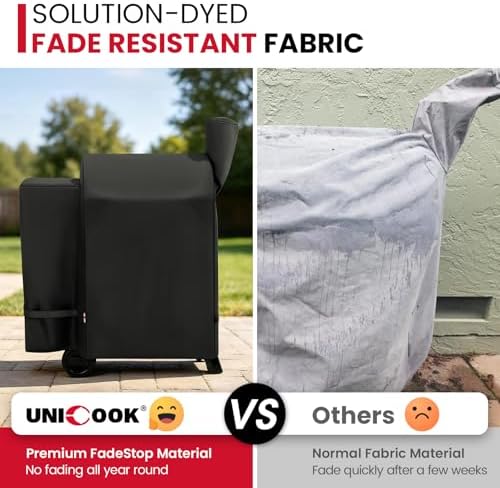 Unicook Pellet Smoker Grill Cover for Pro 22 Series, Heavy Duty Waterproof - Image 3