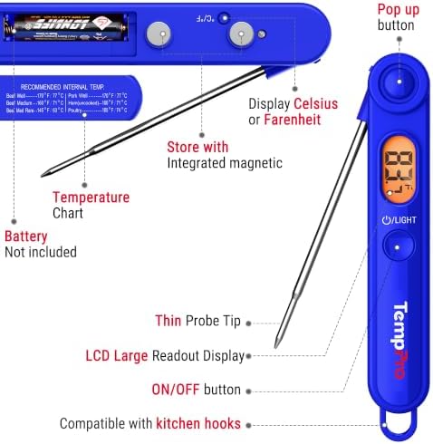 TempPro TempSwift Digital Meat Thermometer for Cooking - Image 5