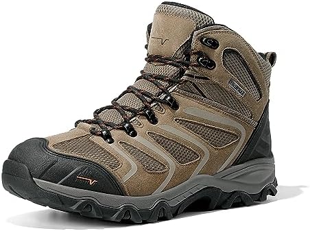 NORTIV 8 Men's Ankle High Waterproof Hiking Boots by NORTIV8