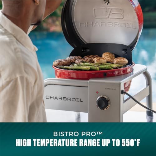Charbroil Bistro Pro | Portable Electric Grill | Portable Grill | Red - Image 6