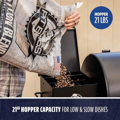 Pit Boss 700 FB2 Series Wood Pellet Grill & Smoker with Flame Broiler and LCD Digital Controller, 747-Sq. In. Cooking Space, 180°F to 500°F Temperature Range, Meat Probe, 21 lb. Pellet Hopper, Black - Image 5