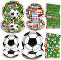 180pcs Soccer Plates and Napkins Party Supplies,Serves 60 by Osonm