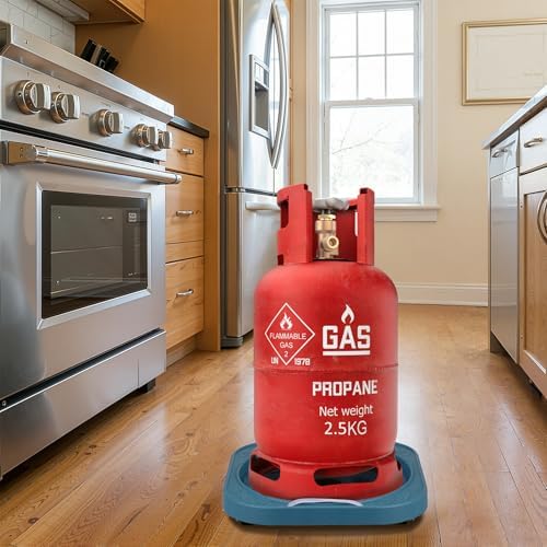 Propane Gas Tank Stand Tray with Wheels for 10lb 20lb Tanks - Image 6