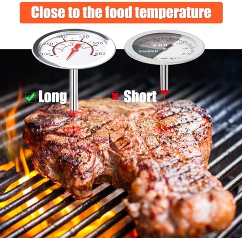 QuliMetal 1.85" Lid Temperature Gauge for Most of Char Broil Gas Grills - Image 3