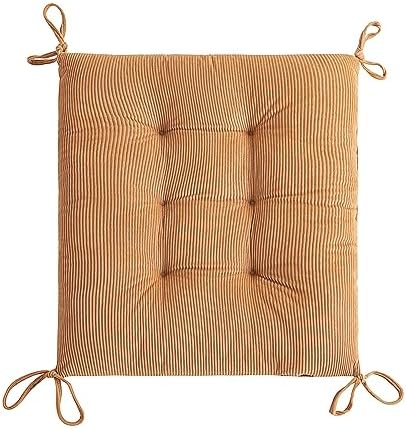 Outdoor Patio Cushion, Rocking Chair Cushion, Tufted Pads, Set of Upper and Lower with Ties Pack of 2 (2 Sets) - Back 20"×17", Seat 17"×17" (Khaki) - Image 3