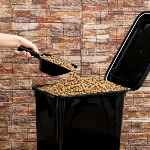 Maxdot 2 Sets 33lb Dry Pellet Storage Bin Pack with Scoops and Labels Grill Accessories Wood Pellet Storage Containers with Flavor Stickers Airtight for Grill Pellets - Image 5