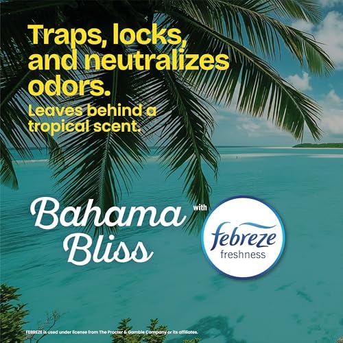 Glad ForceFlex MaxStrength Tall Kitchen Trash Bags, Rip and Tear Resistant, Bahama Bliss Scented Teal Tall Garbage Bags, Odor Control, Febreze Freshness, 13 Gallon, 90 Count - Image 4