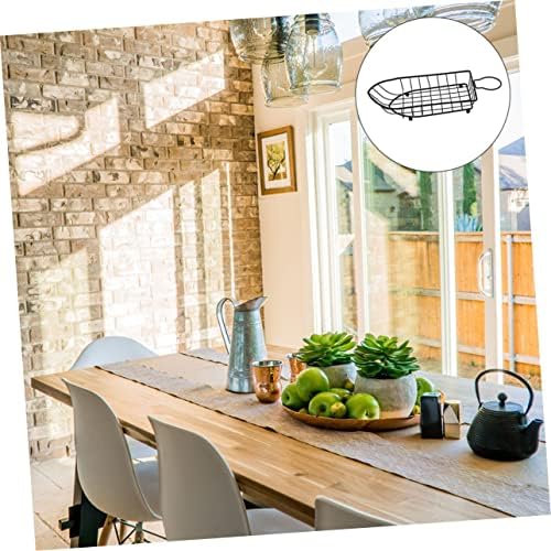 Boat-shaped Fruit Basket Iron Mesh Organizer for Vegetables Snacks - Image 7