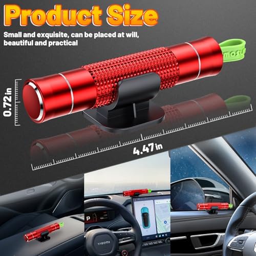smosun Safehammer - 2026 Upgraded Safe Hammer Glass Breaker Under Water, Car Hammer Seatbelt Cutter Window Breaker Emergency Escape Tool, Safehammer Glass Breaker for New Cars (3PCS Red Black Silver) - Image 6
