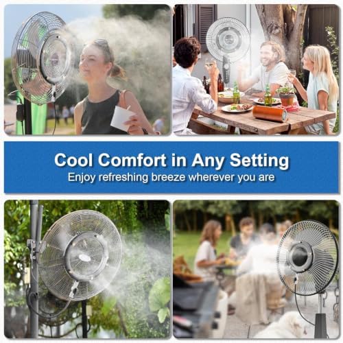 POCKET PANDA Fan Misters for Cooling Outdoor,Fan Misting Kit. - Image 7