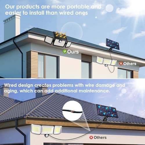 MIHANI Solar Lights Outdoor, Quick Charge Solar Motion Deck Lights Outdoor for Deck with High Brightness, Larger Built-in Tempered Glass Panel, Sensitive PIR Motion Inductor (Remote 6 Pack) - Image 7