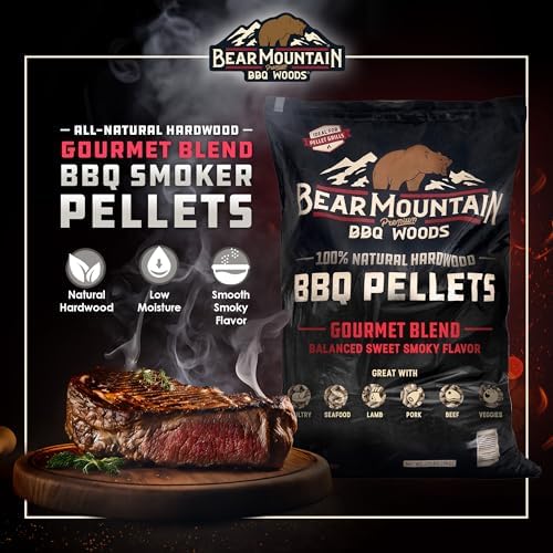 Bear Mountain Gourmet Blend Wood Pellets for Smoker, Grill & BBQ, 20 lb Bag - Image 2