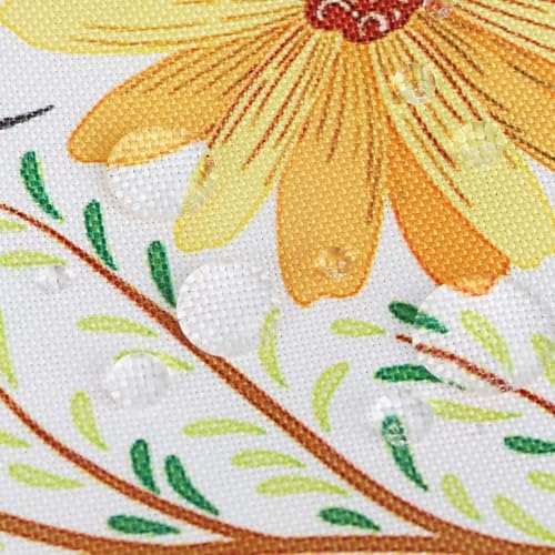 EHouseHome Outdoor and Indoor 60x60 inch Tablecloth with Umbrella Hole and Zipper, Waterproof Zippered Patio Table Cloths, Spring/Summer Table Covers for Backyard Circular Table/BBQs/Picnic - Image 5