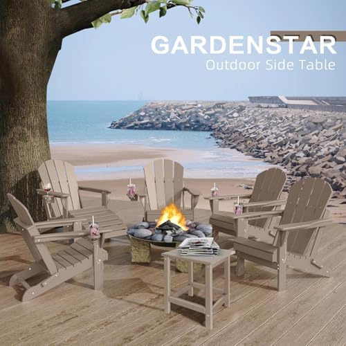 GARDENSTAR Outdoor Side Tables Adirondack, HDPE Small Table for Patio,Outside End Table for Porch, Deck, Pool, Weather Resistant/Easy Maintenance - Image 6