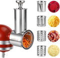 Large Stainless Steel Slicer Shredder Attachment for KitchenAid Mixers by KINGEAGLE