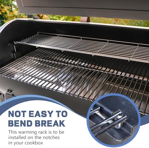 Warming Rack for Pit Boss 1000/1100/1150 Series Pellet Grill Upper Cooking Grate for Pit Boss Austin XL,Rancher XL Series Wood Pellet Smoker Grill Replacement Parts Holding Grilling BBQ Accessory - Image 3