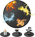 36" Round Fire Pit Mat for Solo Stove Bonfire & Under Grill Mat by Youlvy