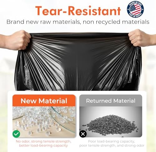 Delxo 40-45 Gallon Trash Bags, 21K Count, 40×45'' Large Black Garbage Bags - Image 4