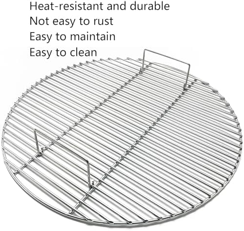 24" Round Cooking Grates for BGE, Big Green Egg XL, Summit E6 S6 Kamado Joe Pro Joe Big Joe Charcoal Grill and Firering Outdoor BBQ, Fire Pit Camping, Picnics Grid - Image 5
