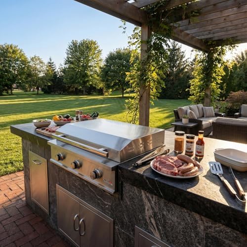 Stanbroil 36-Inch Built-In Natural Gas Griddle for Outdoor Kitchen - Image 7