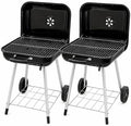 2-Pack 17.5-Inch Charcoal Kettle Grills with Wheels, 302 Sq In Grate by Unknown