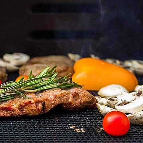 LOOCH BBQ Mesh Grill Mat Set of 5 Non-Stick Heavy Duty Easy Clean Reusable - Image 4