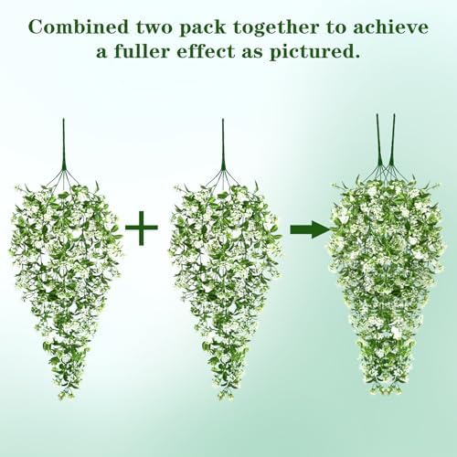 Waipfaru 8Pcs Fake Hanging Plants, Faux Ivy Fake Vines Greenery - Image 5