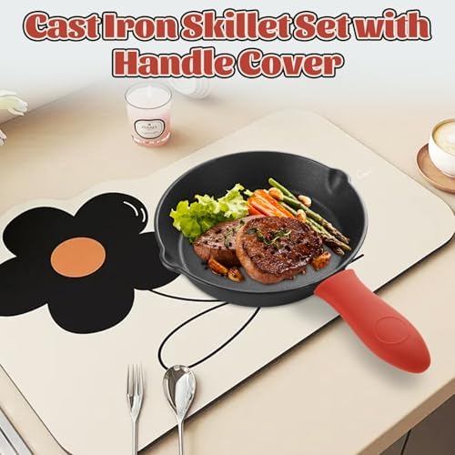 QTLCOHD 3 Pcs Cast Iron Skillet Set - Image 6