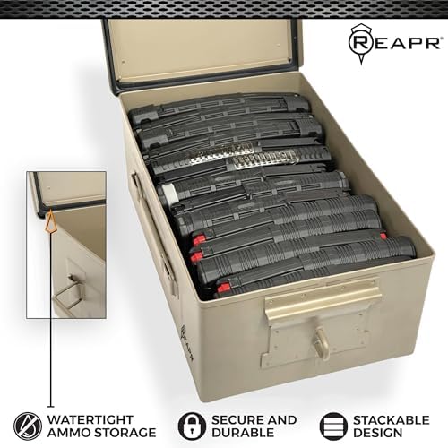 Reapr Steel Ammo Can, Heavy Duty Locking Metal Storage Box, Airtight - Image 5